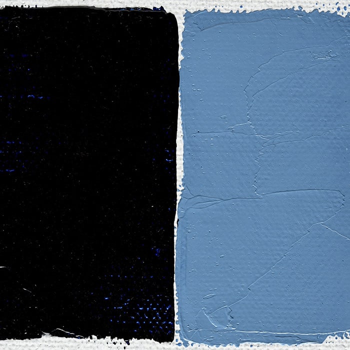 Pot et tube de peinture à l'huile, Bleu de Prusse - Gamme Etude Leroux